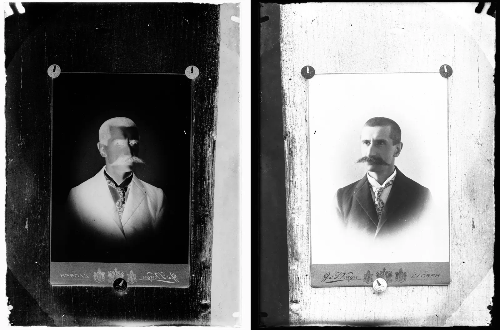 Portret moškega z brki (preslikava: Varga; Zagreb)